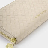 NOVA WOVEN WALLET - OYSTER