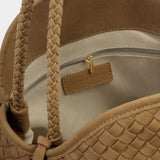 NOVA WOVEN SHOULDER - CARAMEL SUED