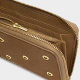 LARGE WALLET - CARAMEL SUED