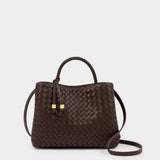 KL NOVA WOVEN TOP HANDLE - CHOCOLATE