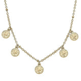 Mason Coin Charm Necklace