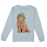 GIRLS GOLDENDOODLE LS - PERIWINKLE