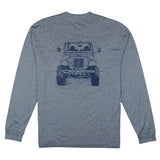 PORTLAND LS POCKET TEE- ROD RUNNER OCEAN