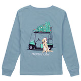 BOYS SANTA'S CADDY TEE - BLUE